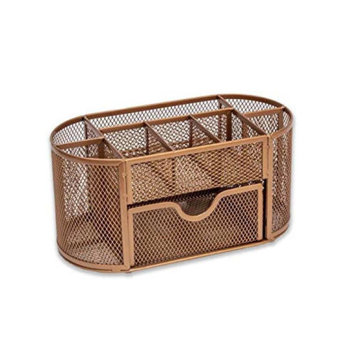 Picture of ROSE GOLD MESH DESK ORGANISER